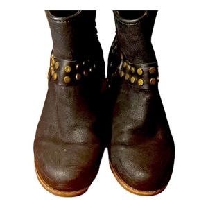 Ugg Womens Leather Darling Boots Size 6.5 Pre-Owned